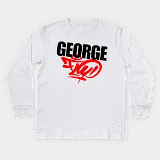 George Floyd Kids Long Sleeve T-Shirt